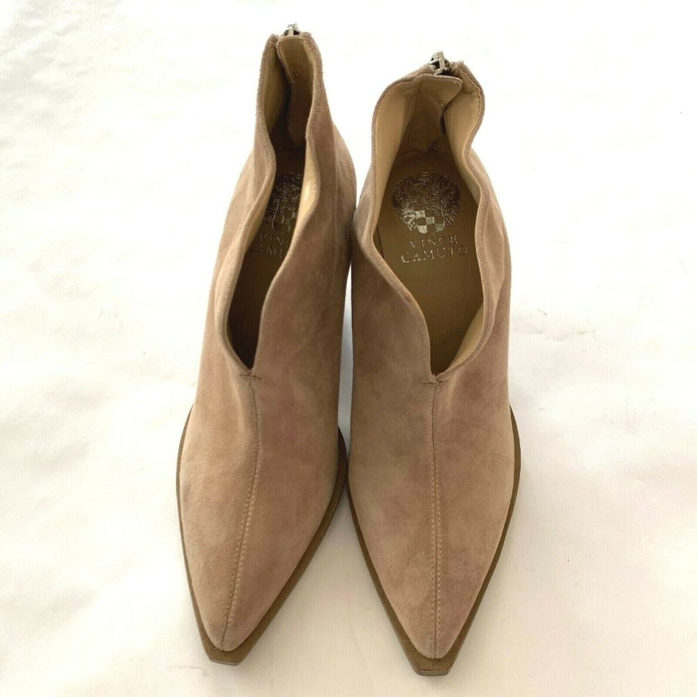 SOLD!NWOB! Vince Camuto Taupe Suede Ginsel Bootie - Picture 2 of 7